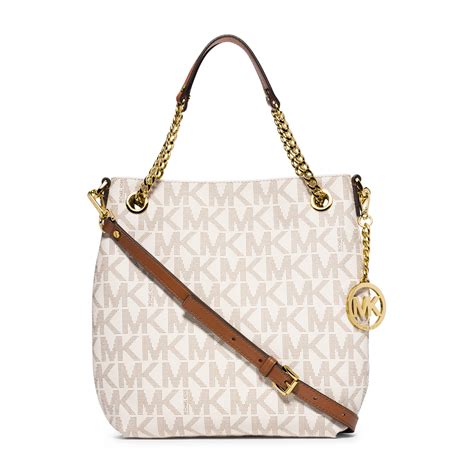 michael kors jet set shoulder bag medium|Michael Kors woven handbags.